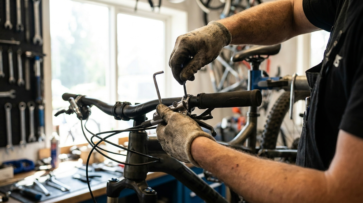 Fahrrad-Bremshebel richtig einstellen: Anleitung