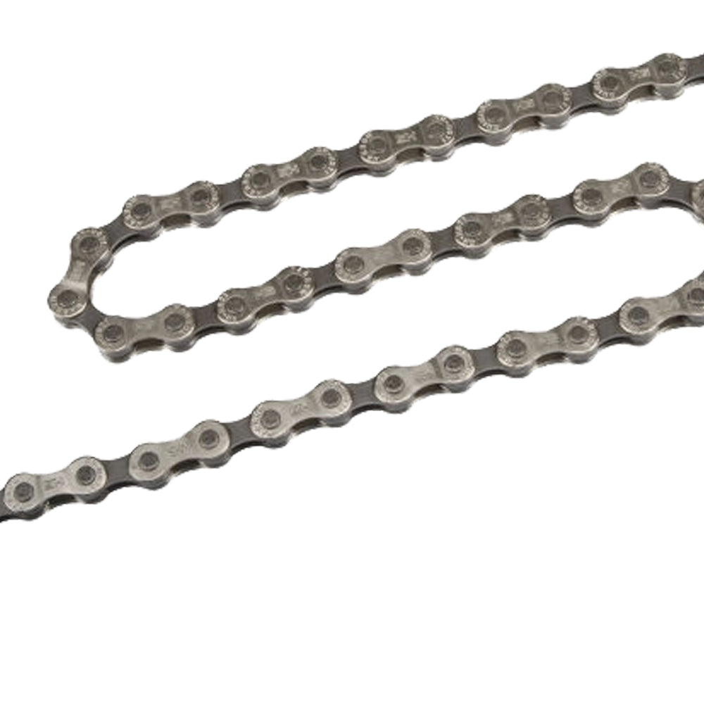 Shimano CN-HG71 6/7/8-fach Fahrradkette silber, 114 Glieder mit Nietstift