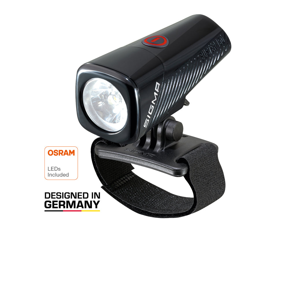 Sigma Buster 150 HL LED-Helmlampe schwarz mit Universal-Helmhalterung
