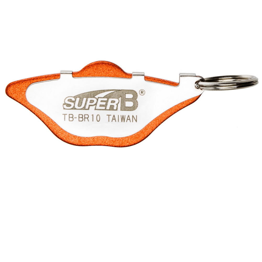 Super B TB-BR10 Bremsbelag-Einstellhilfe in Orange für hydraulische und mechanische Scheibenbremsen