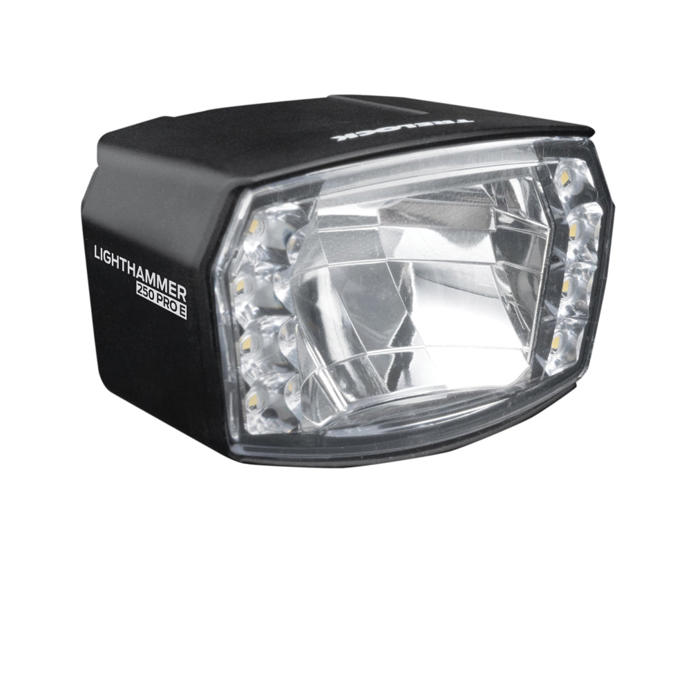 Trelock LS 990 Lighthammer Pro 250 E-Bike-Scheinwerfer schwarz mit Fernlicht-Taster