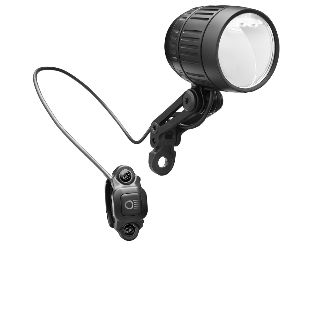 Busch & Müller Lumotec IQ-XM E-Bike-Scheinwerfer schwarz mit Lenkertaster für Fernlicht