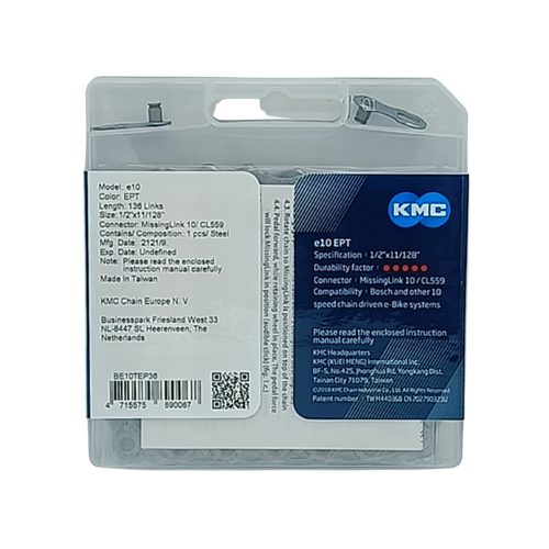 KMC e10 EPT E-Bike Kette 10 fach 136 Glieder