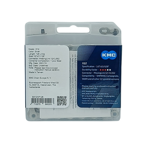 KMC X12 Kette Double X-Bridge Technologie gefaste Laschen
