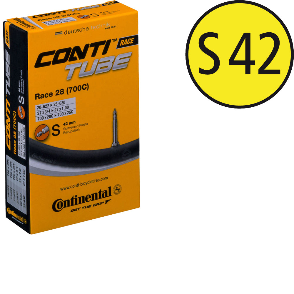 Continental Race 28 Rennradschlauch mit Sclaverand-Ventil 42 mm