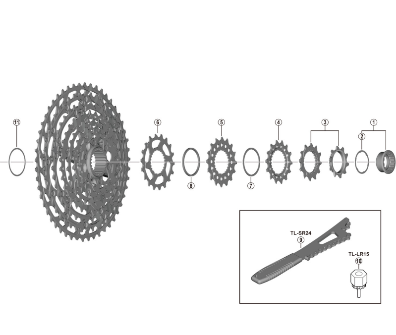 Shimano CS-M6100 BEAM SPIDER Konstruktion Detail