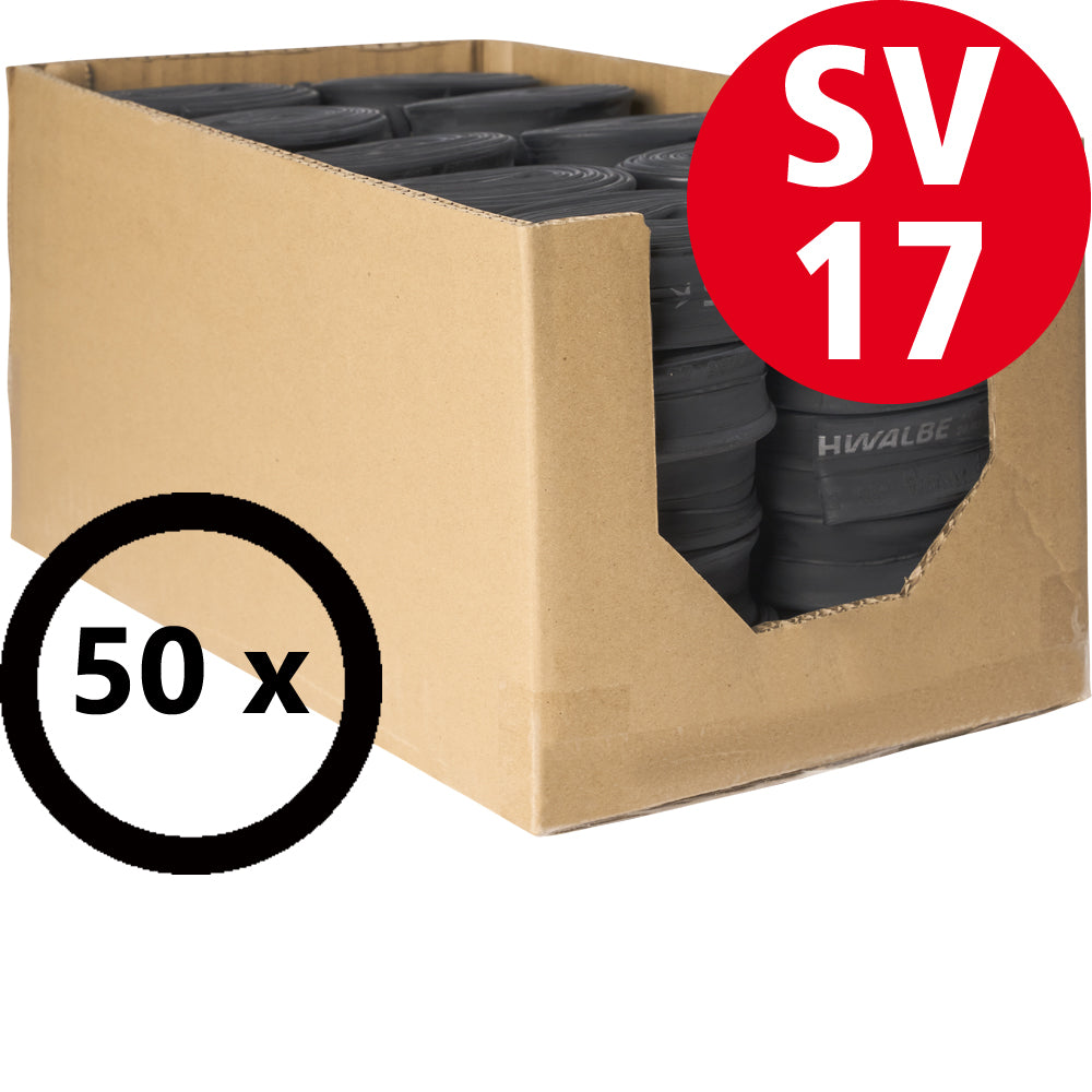 Schwalbe Schlauch Nr. 17 Werkstattbox, 50 Stück, SV 40 mm