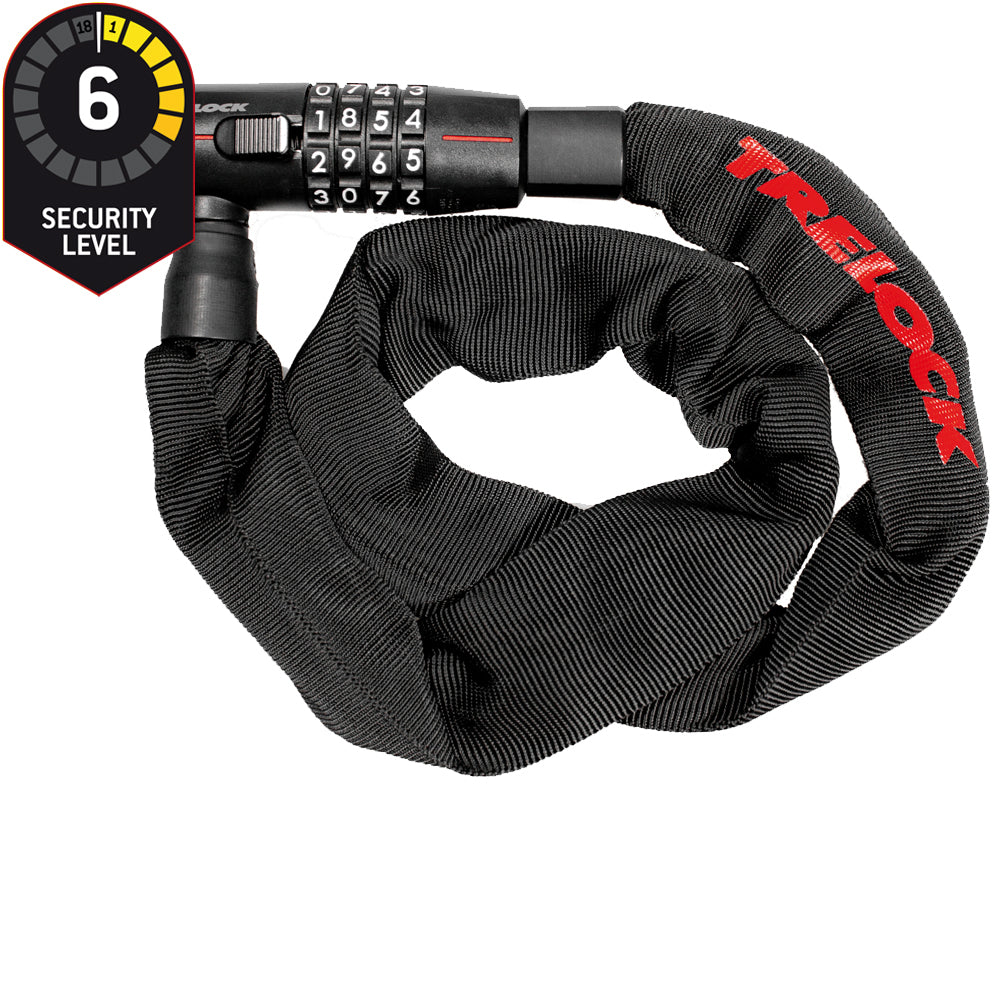 Trelock BC 280 Code Kettenschloss 85 cm, 5 mm, mit Zahlencode