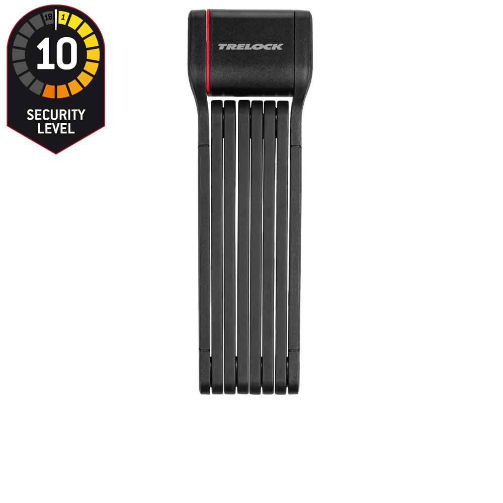 Trelock Fold-It Daily Faltschloss 130 cm mit X-Press-Halter und Tracker-Fach