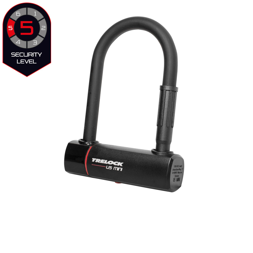 Trelock U5 Mini Bügelschloss mit Halter