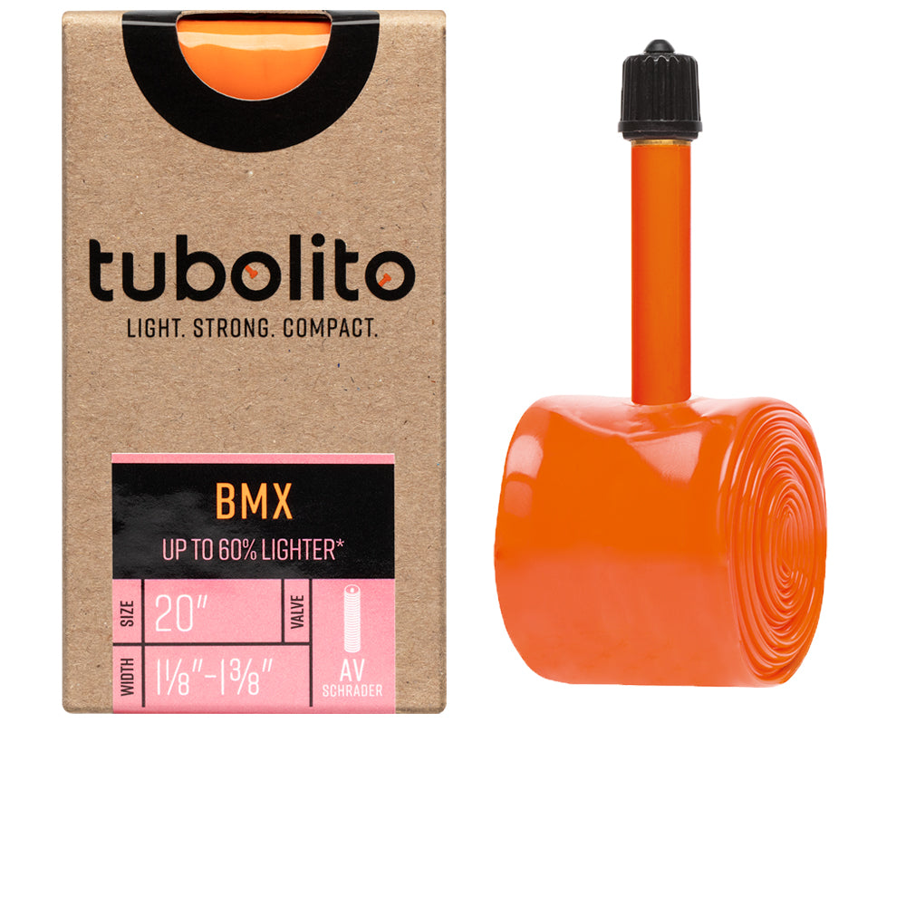 tubolito Tubo BMX TPU-Schlauch 20 Zoll für 1 1/8 bis 1 3/8 Zoll mit Autoventil 40 mm