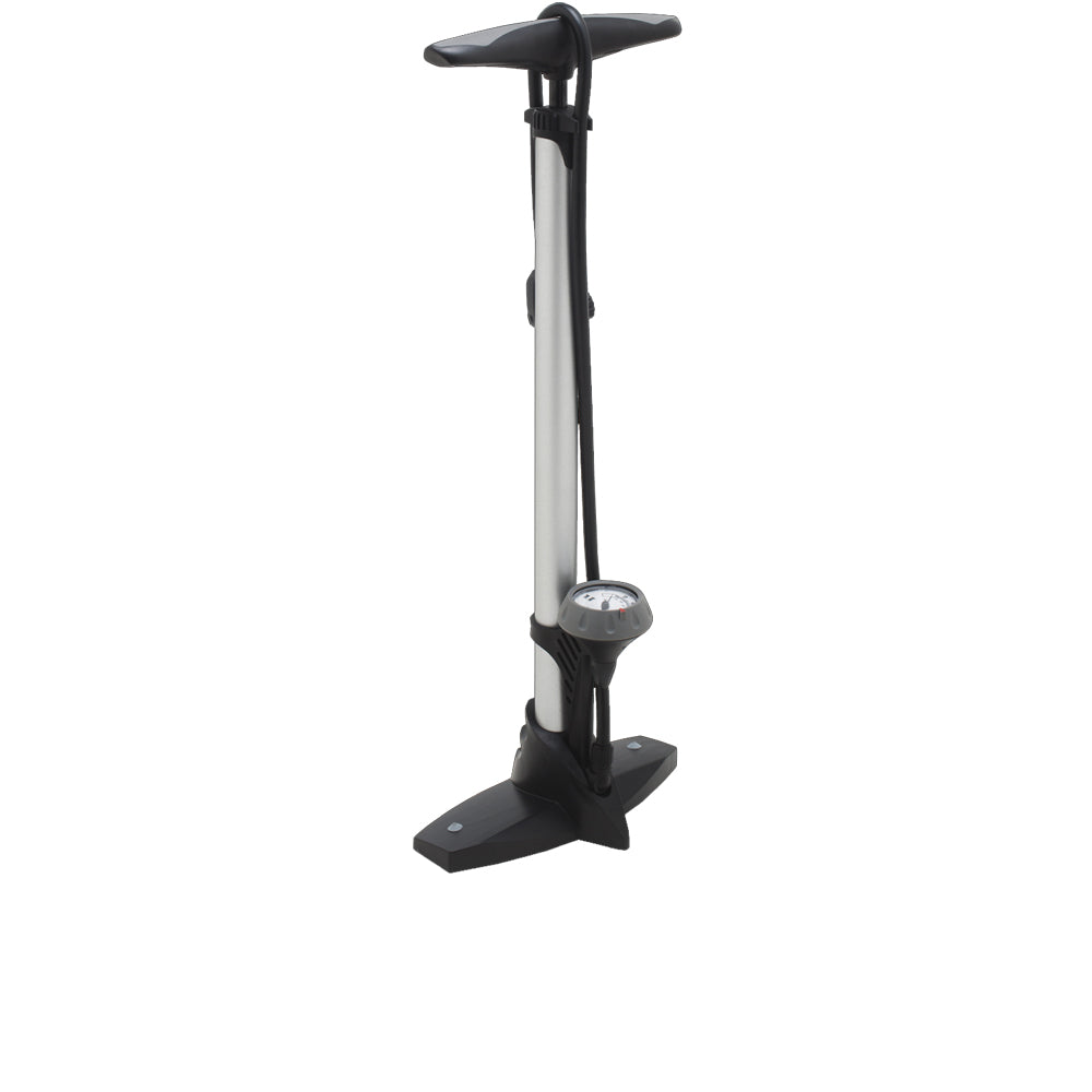 VAR Standpumpe RP-80100 mit Manometer, silber-schwarz