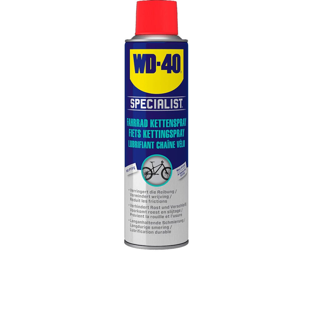 WD-40 Specialist Fahrrad Kettenspray mit PTFE, 250-ml-Spraydose