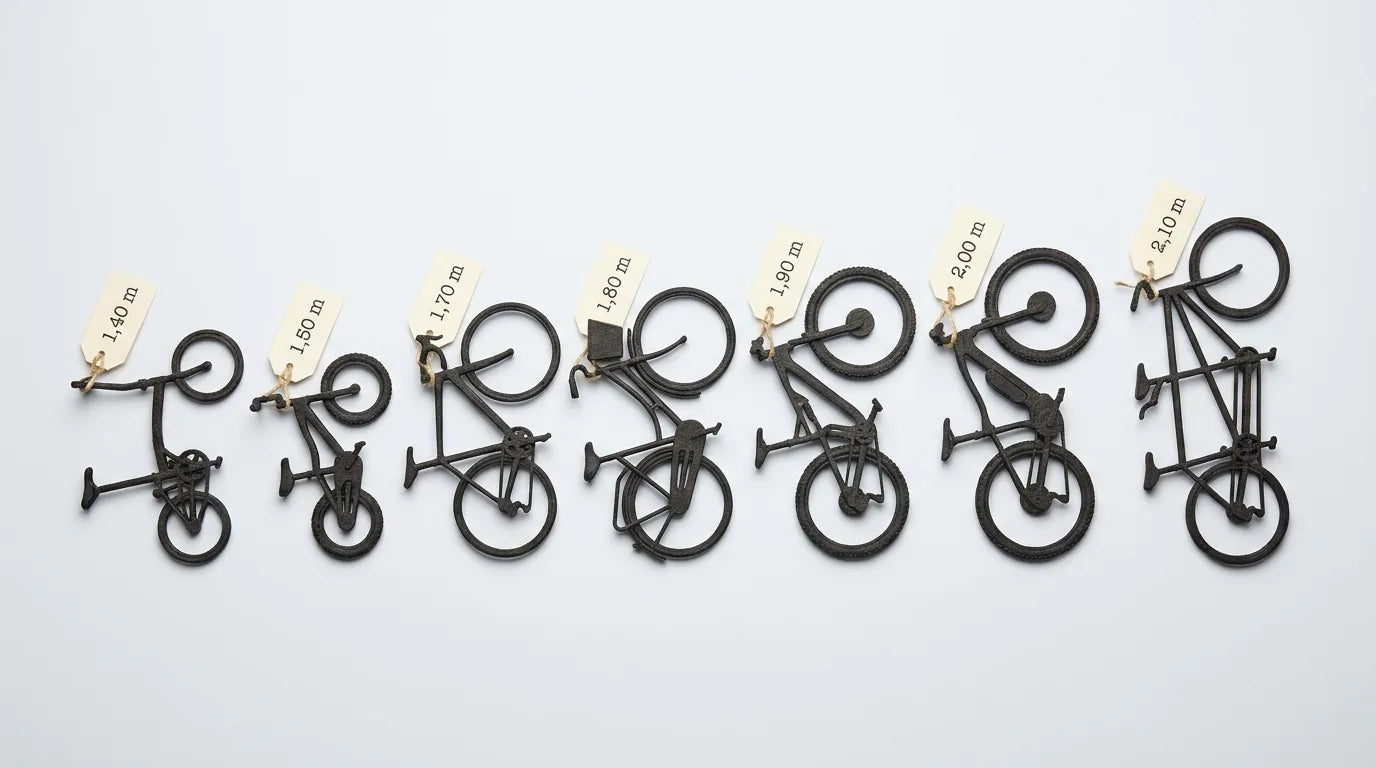 Fahrradlänge Vergleich: 7 Typen als Silhouetten - von Laufrad bis Tandem