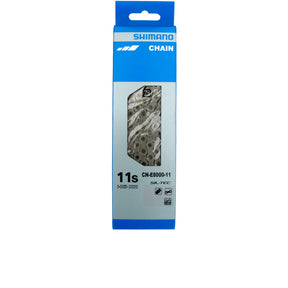 Shimano CN-E8000 11-fach E-Bike Kette silber, 138 Glieder mit Verbindungsniet