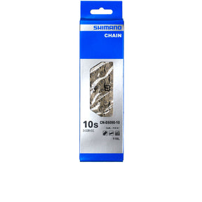 Shimano CN-E6090 10-fach E-Bike Kette silber mit SIL-TEC, 118 Glieder