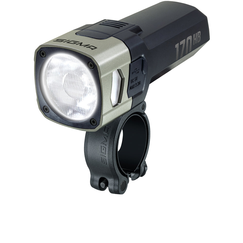 Sigma Aura 170 HB Link Akku-Frontlicht mit Fernlicht und Fernbedienung am Lenker