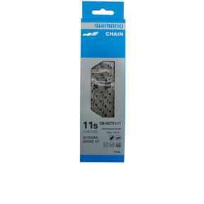 Shimano CN-HG701 11-fach Fahrradkette silber, 116 Glieder mit Nietstift