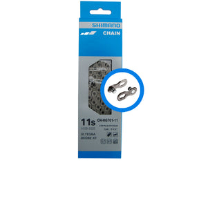 Shimano CN-HG701 11-fach E-Bike Kette silber, 138 Glieder mit Quick-Link