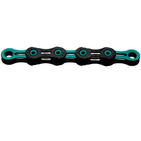 KMC DLC 11 WAXED 11-fach Fahrradkette schwarz-celeste, gewachst