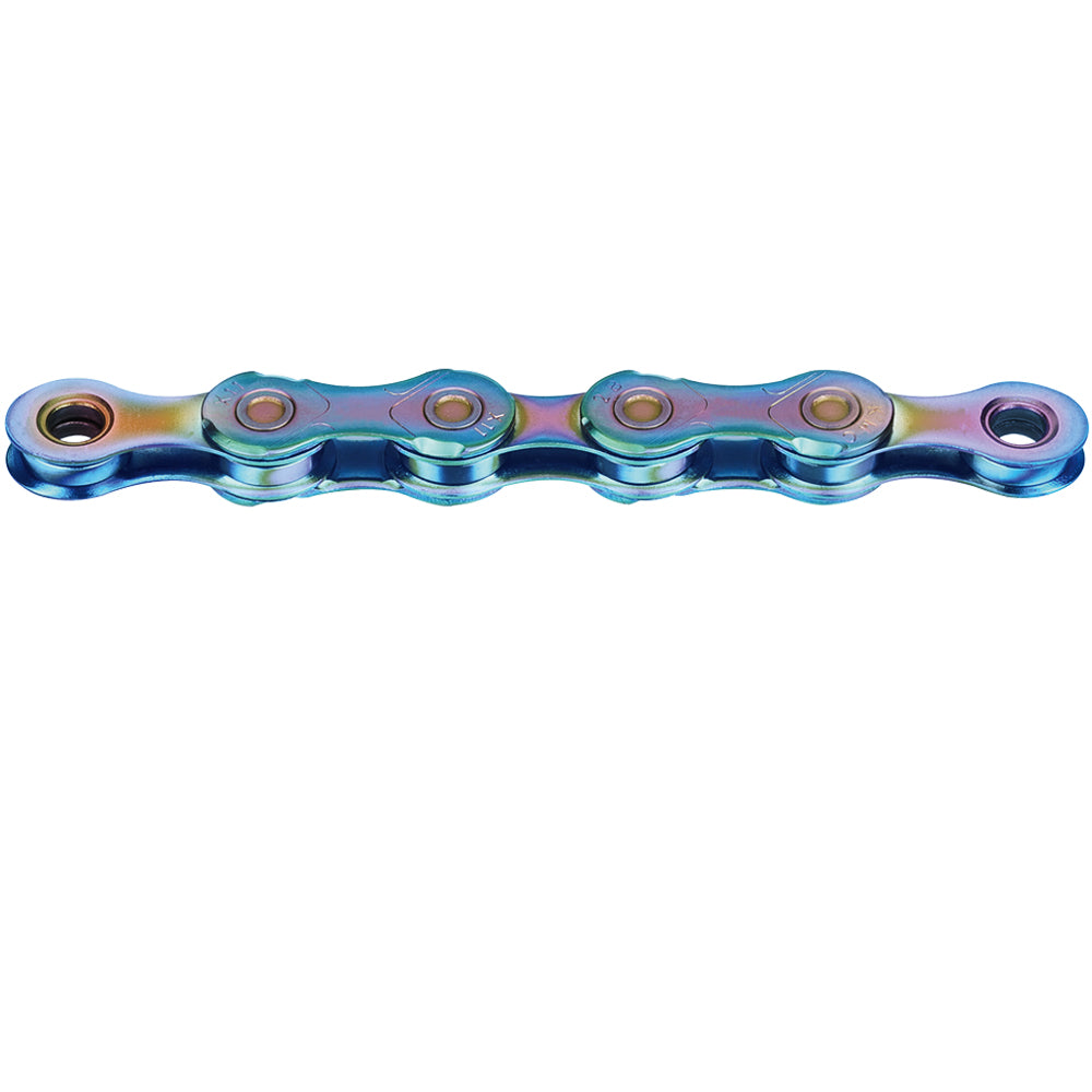 KMC X11 WAXED 11-fach Fahrradkette in Aurora Blue, gewachst, 118 Glieder