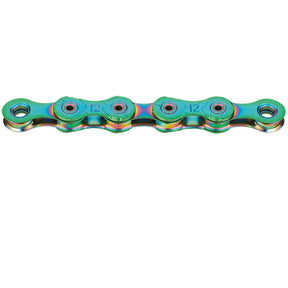 KMC X12L WAXED 12-fach Fahrradkette Aurora Green schillernd, gewachst