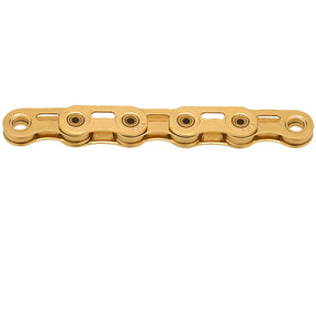 KMC X-Flat SL WAXED Flat-Top Fahrradkette gold Ti-N, gewachst, 126 Glieder