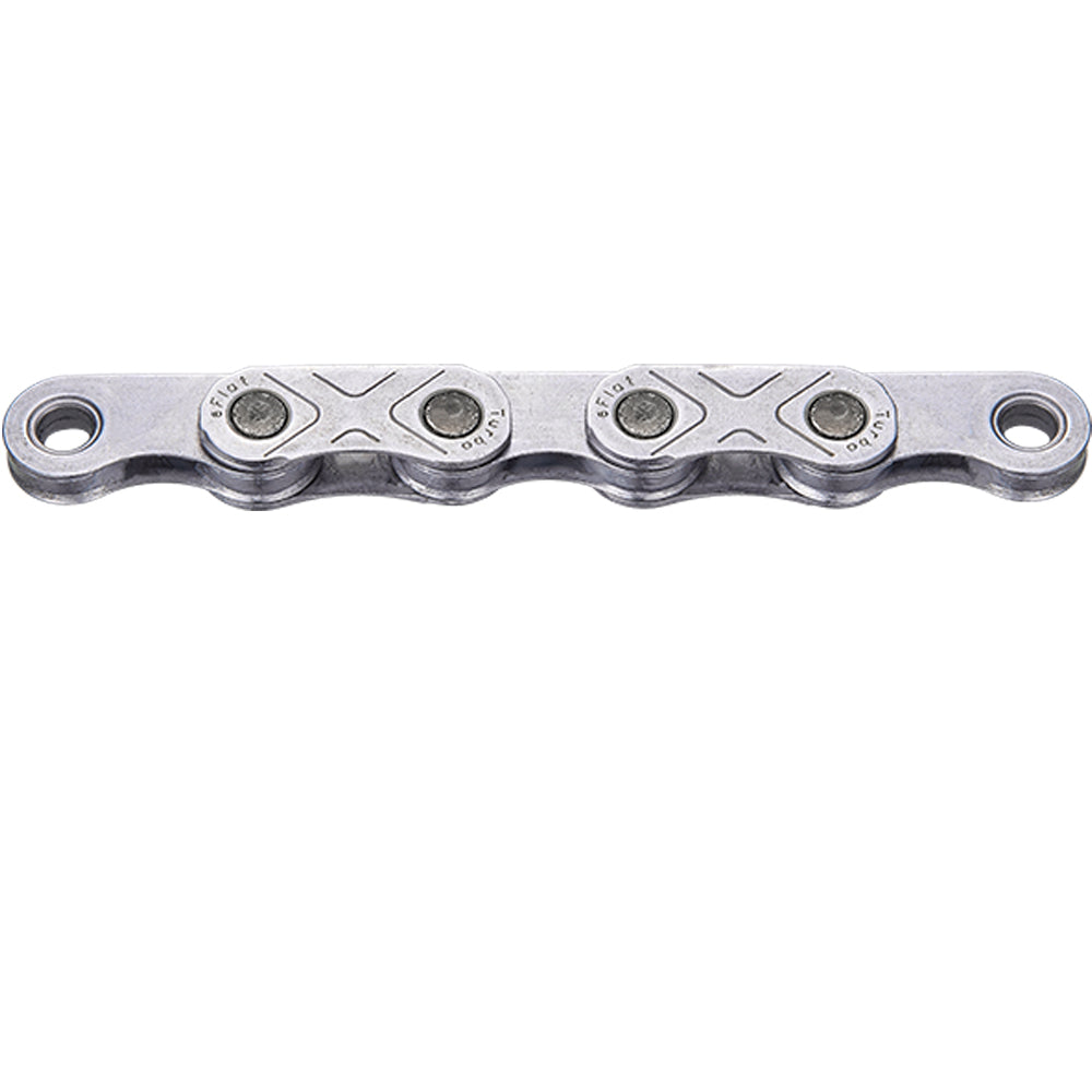 KMC eFlat EPT WAXED Flat-Top E-Bike Kette dunkelsilber, gewachst, 136 Glieder