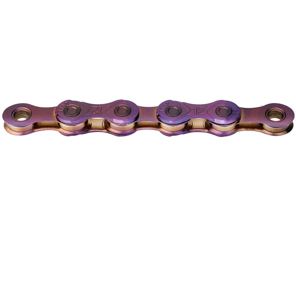 KMC TT12 WAXED 12-fach Fahrradkette Neo Chrome schillernd, gewachst, 126 Glieder