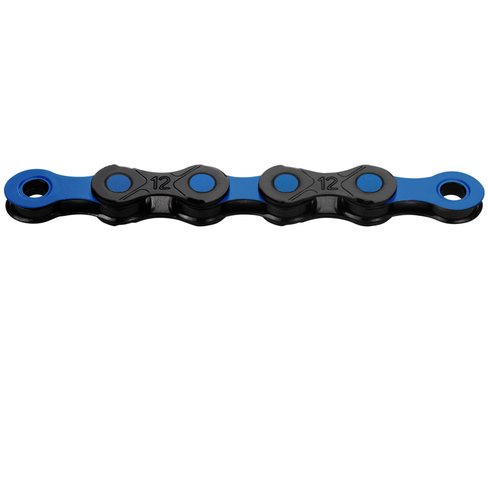 KMC DLC 12 WAXED 12-fach E-Bike Kette schwarz-blau mit DLC Beschichtung, gewachst