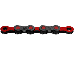 KMC DLC 12 WAXED 12-fach E-Bike Kette schwarz-rot mit DLC Beschichtung, gewachst
