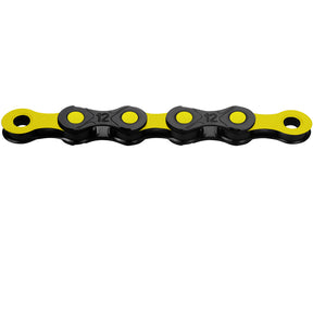 KMC DLC 12 WAXED 12-fach E-Bike Kette schwarz-gelb mit DLC Beschichtung, gewachst