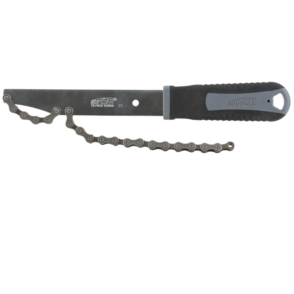 Super B TB-FW20 Kettenpeitsche mit rutschfestem Griff zum Gegenhalten der Kassette