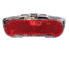 AXA Slim Steady schmales LED-Dynamo-Rücklicht mit Rückstrahler für Gepäckträger 80 mm