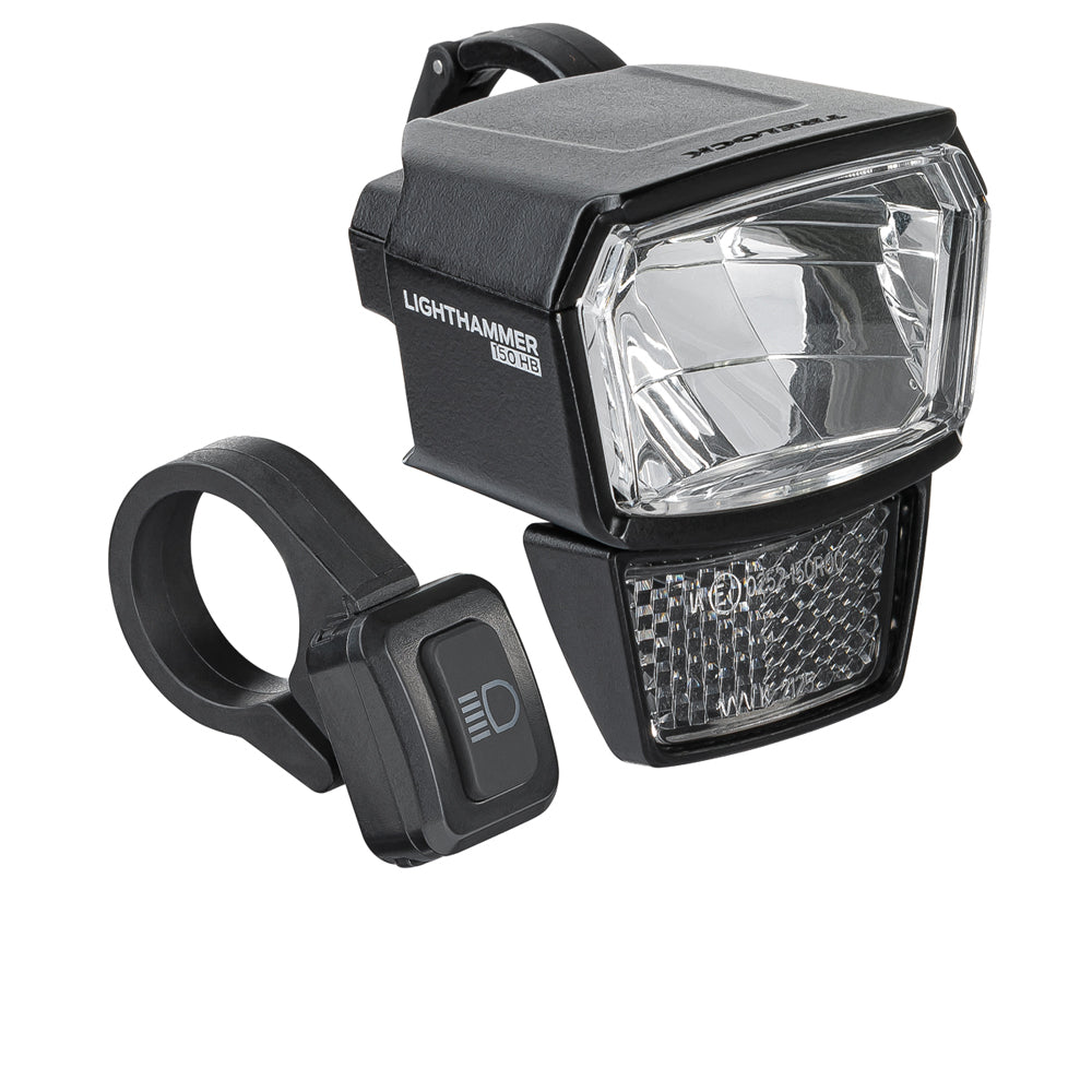 Trelock LS 940 HB Lighthammer E-Bike-Scheinwerfer schwarz mit Lenkerhalter