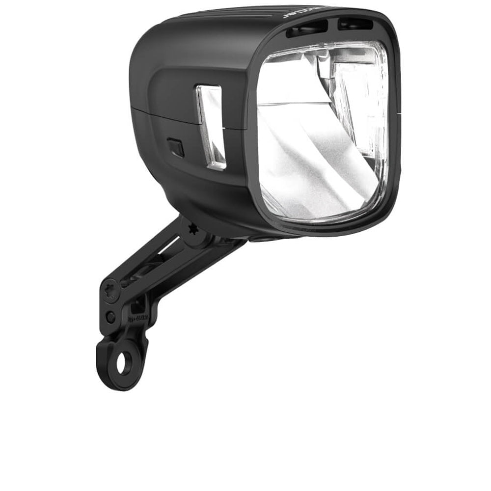 Busch & Müller Lumotec IQ-XL Highbeam Dynamo-Scheinwerfer schwarz matt mit Lenkertaster