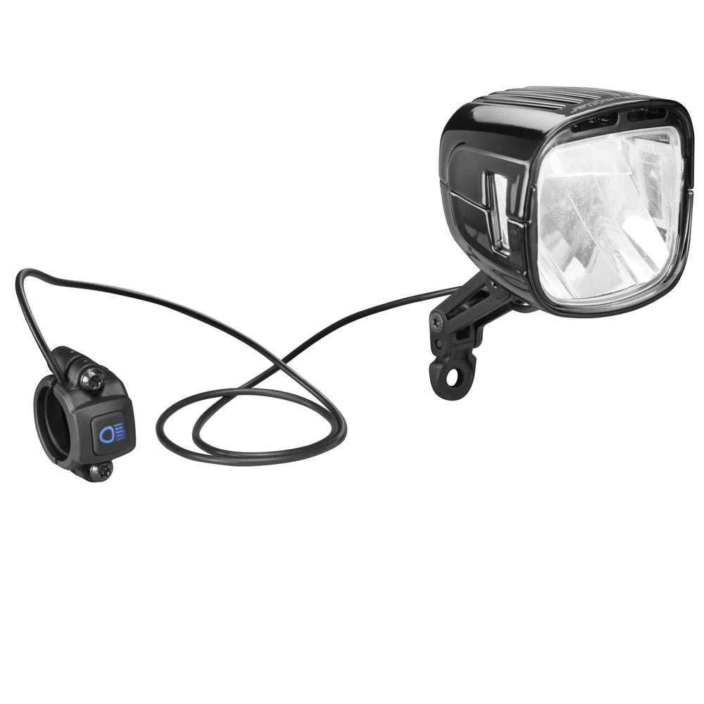 Busch & Müller Lumotec IQ-XL E Highbeam E-Bike-Scheinwerfer schwarz glanz mit Aluminiumgehäuse