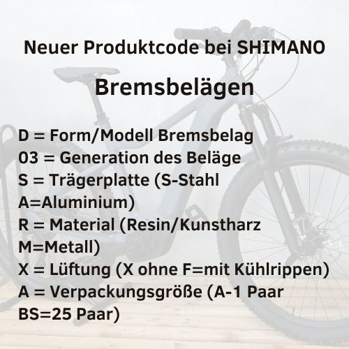 bremsklötze fahrrad kaufen Shimano D03S Resin Bremsbelag