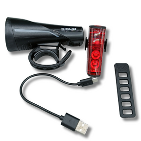 SIGMA Aura 100 Fahrradbeleuchtung + Blaze Link