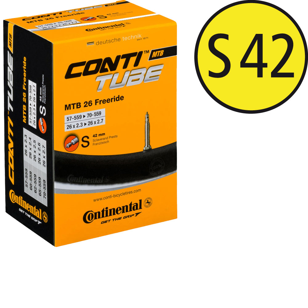 Continental MTB 26 Freeride Schlauch mit Sclaverand-Ventil 42 mm