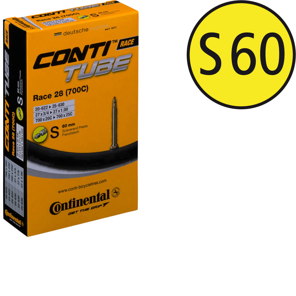 Continental Race 28 Rennradschlauch mit Sclaverand-Ventil 60 mm