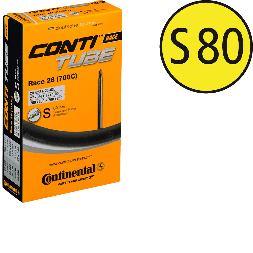 Continental Race 28 Rennradschlauch mit Sclaverand-Ventil 80 mm
