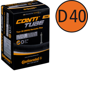 Continental Tour 26 All Hermetic Plus Schlauch mit Dunlopventil 40 mm