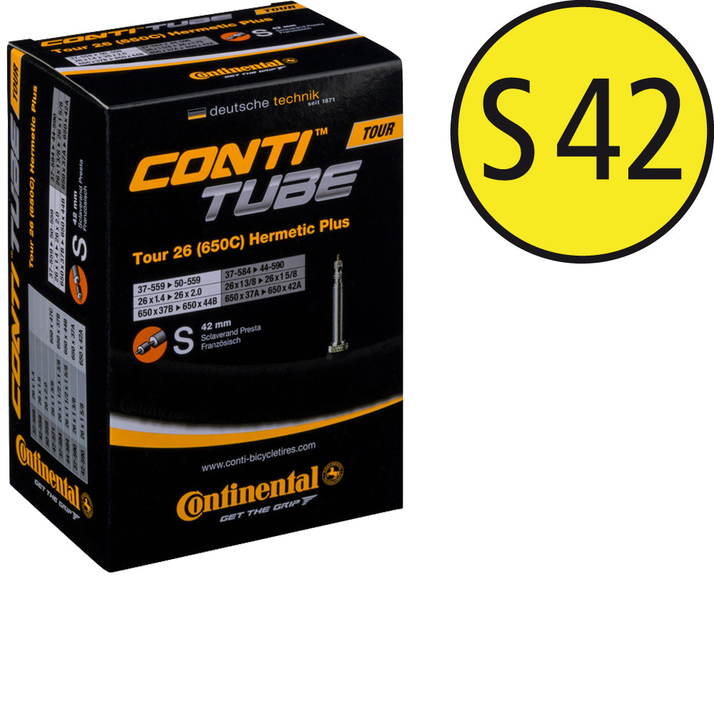 Continental Tour 26 All Hermetic Plus Schlauch mit Sclaverand-Ventil 42 mm