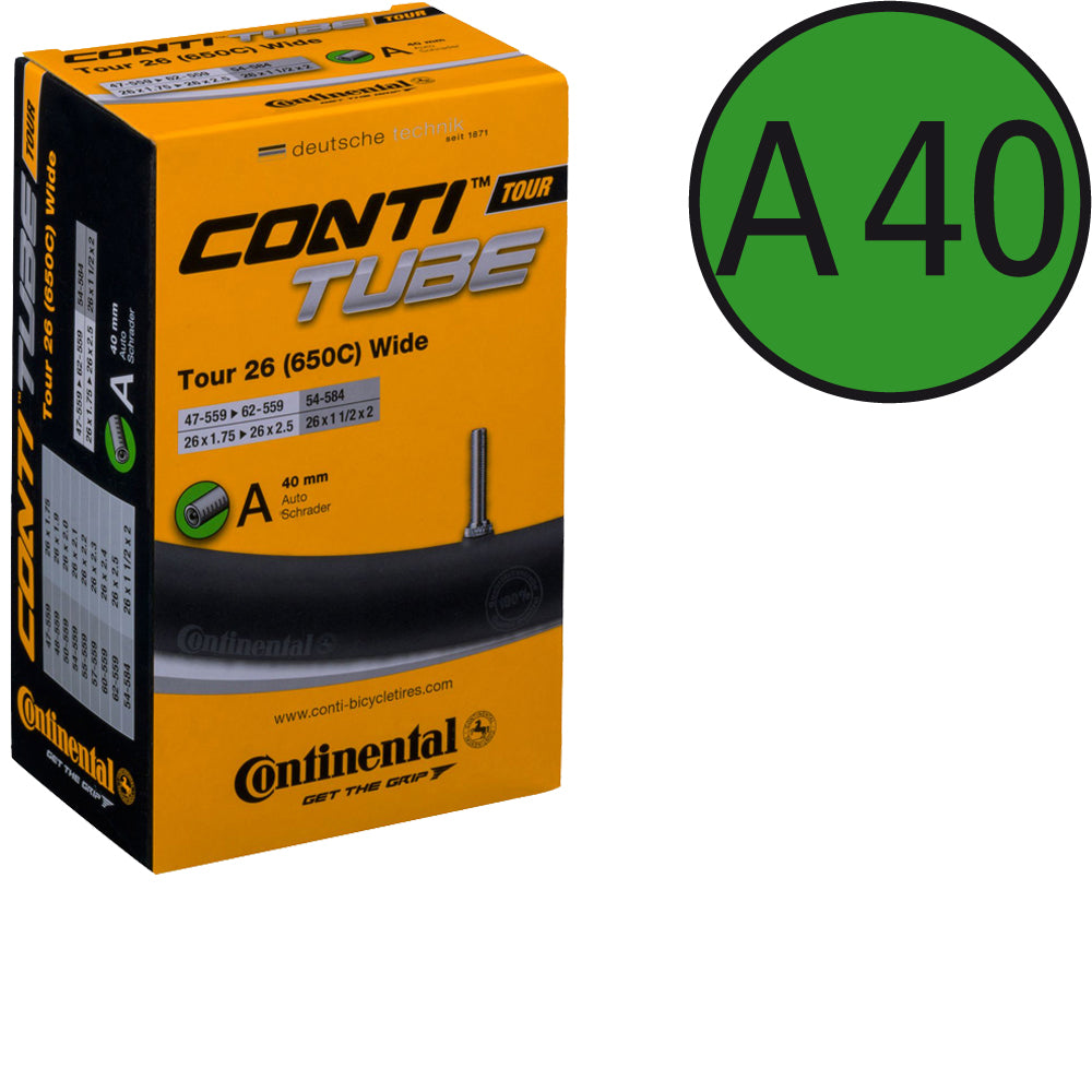 Continental Tour 26 Wide Schlauch mit Autoventil 40 mm