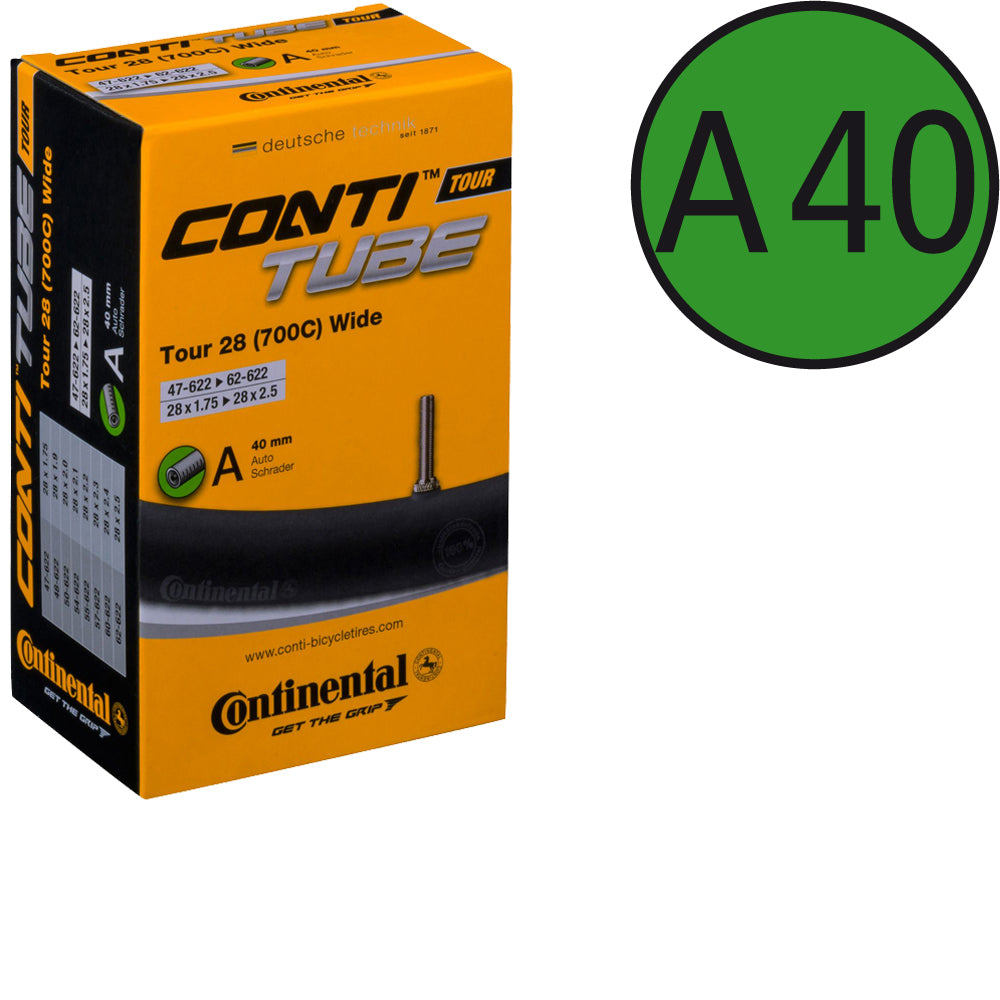 Continental Tour 28 Wide Schlauch mit Autoventil 40 mm