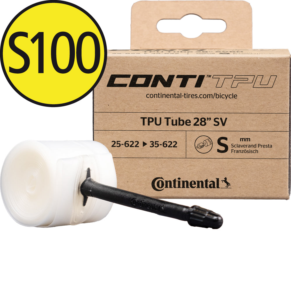 Continental TPU Schlauch 28 Zoll mit Sclaverand-Ventil 100 mm