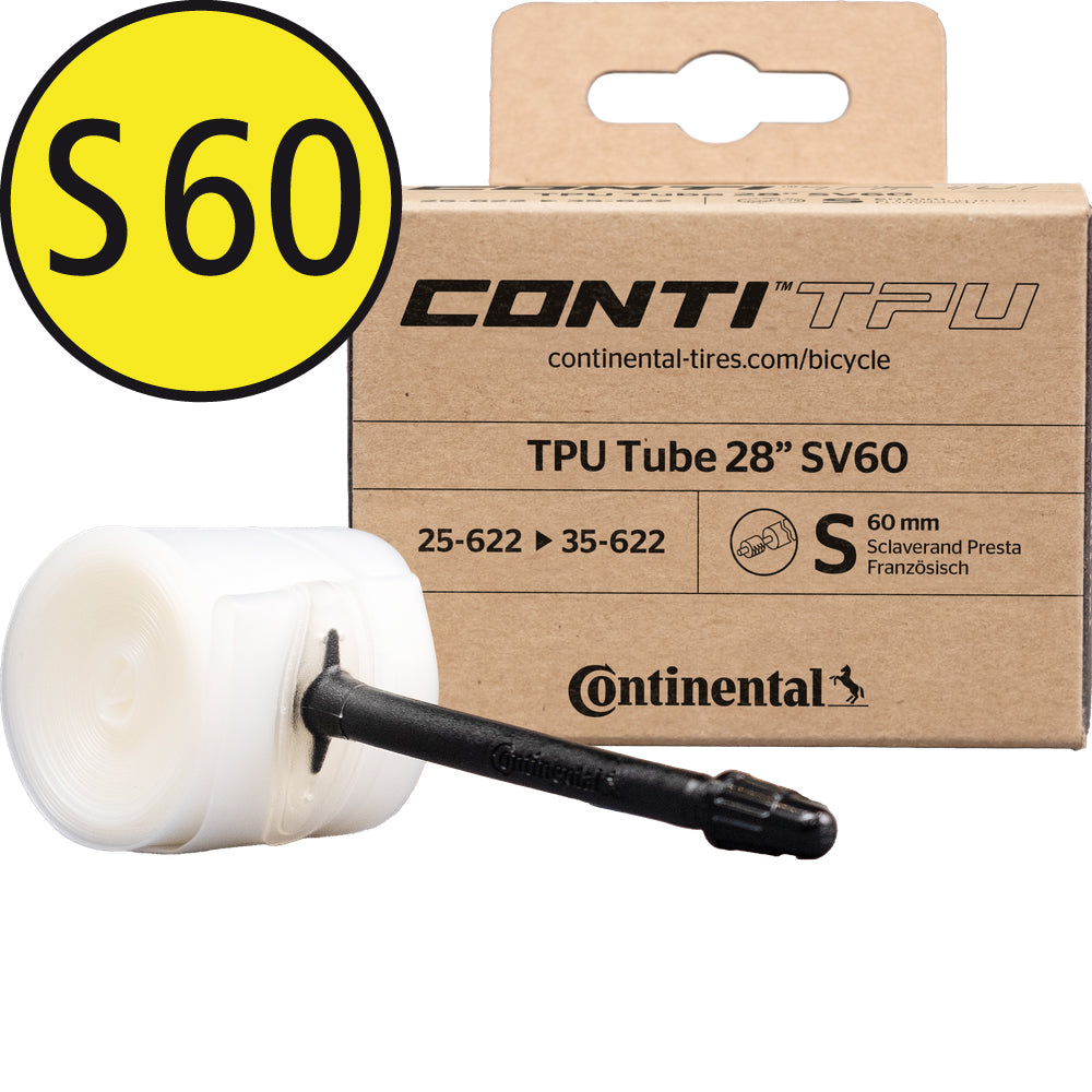 Continental TPU Schlauch 28 Zoll mit Sclaverand-Ventil 60 mm