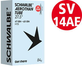 Schwalbe Aerothan Schlauch 27,5 Zoll, TPU, Nr. 14-AE, 47 bis 65 mm, SV 40 mm