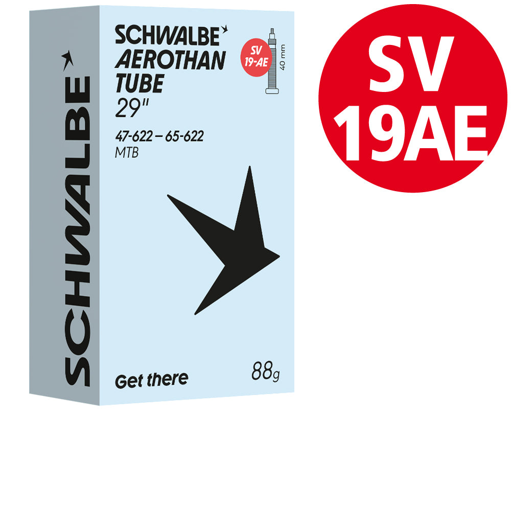 Schwalbe Aerothan Schlauch 29 Zoll, TPU, Nr. 19-AE, 47 bis 65 mm, SV 40 mm